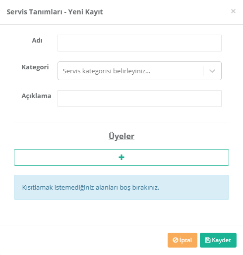 servis_tanimlari